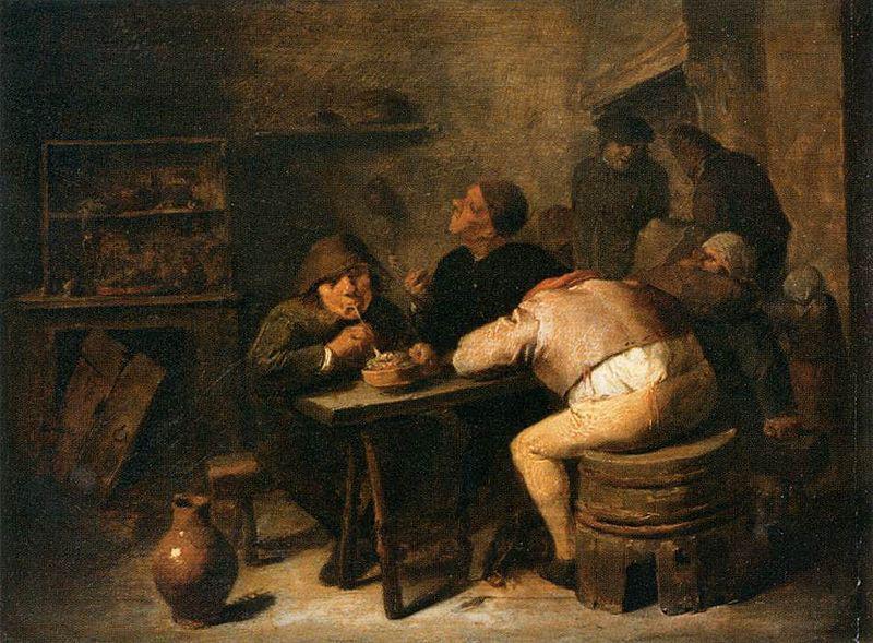 Adriaen Brouwer Interior of a Smoking Room oil painting picture